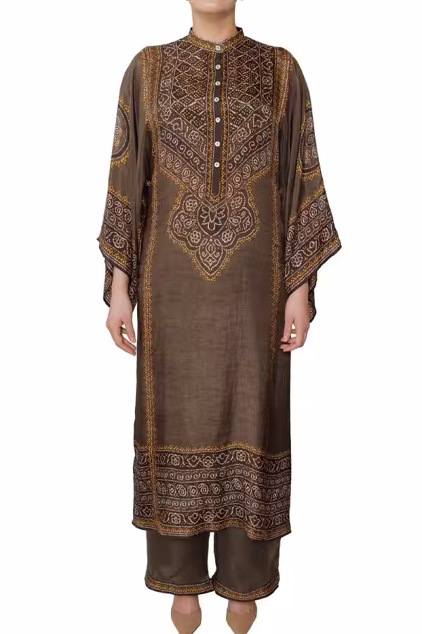 Brown Bandeej Straight Shirt