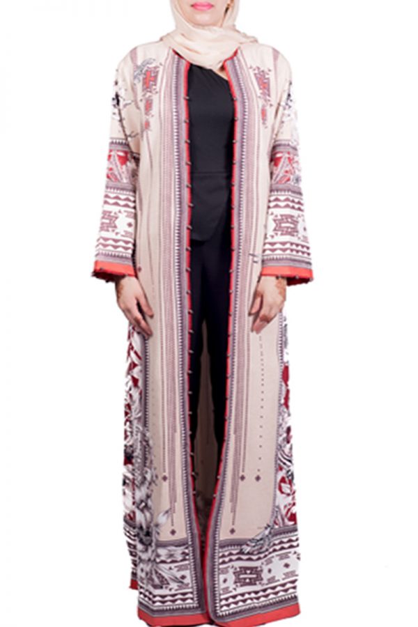 Light Peach Abaya