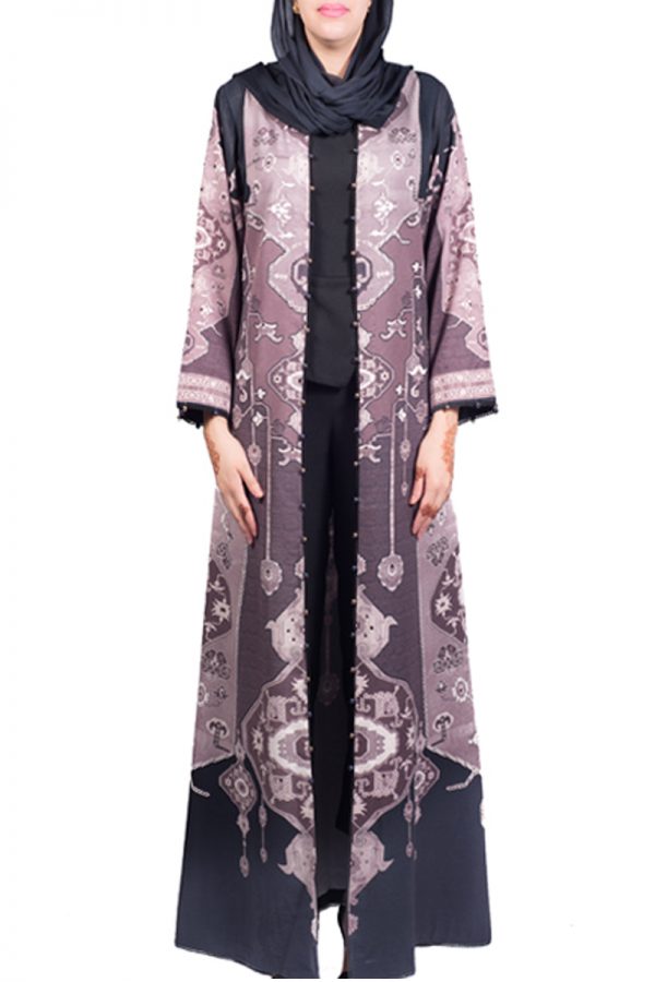 Charcoal Black Abaya
