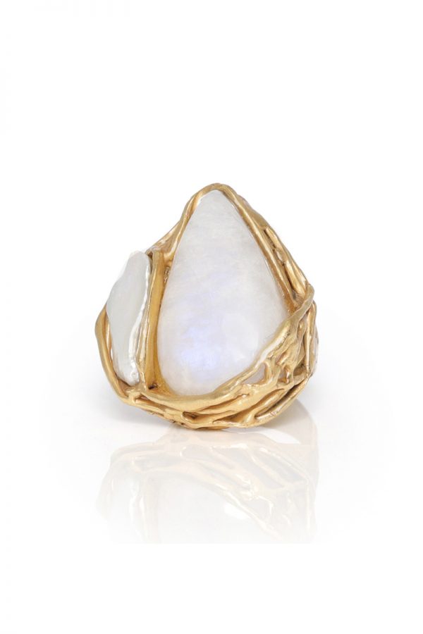 Cone Pearl Ring