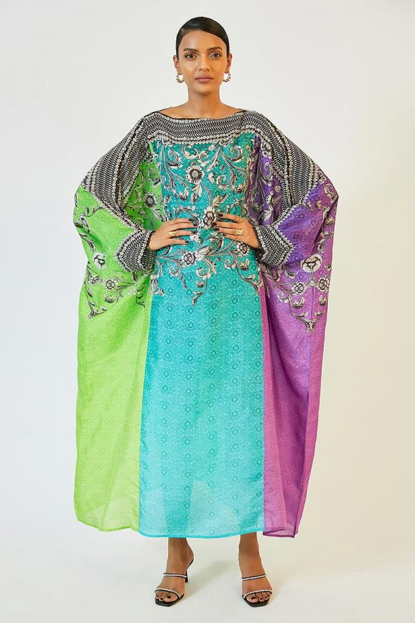 Filigree Aayat : Lime/Purple