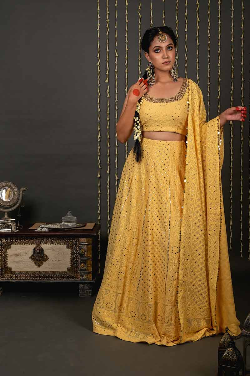 Yellow Lehenga - Image 2