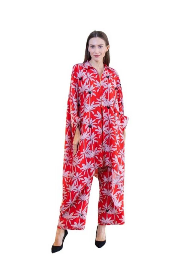 Red Palm Co-Ord Set