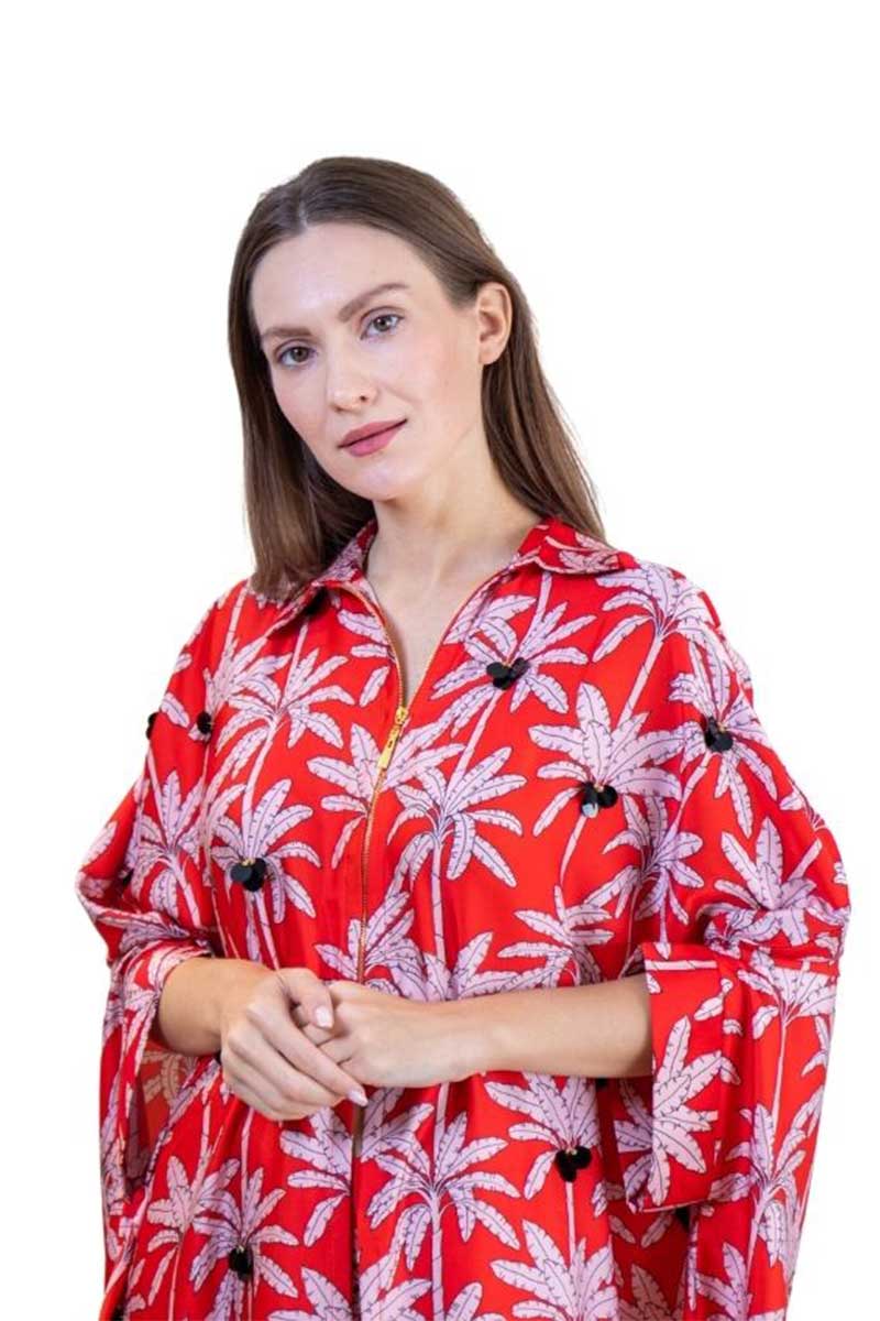 Red Palm Co-Ord Set - Image 3