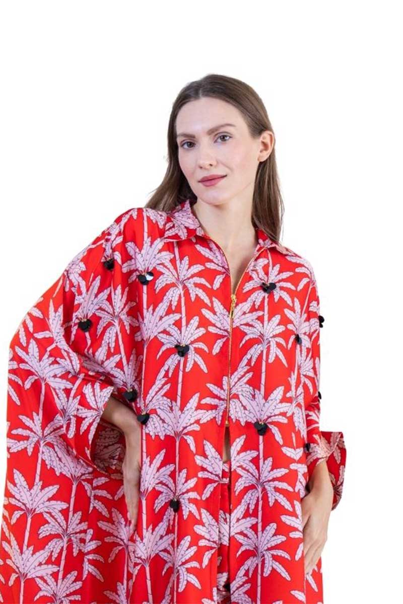 Red Palm Co-Ord Set - Image 2