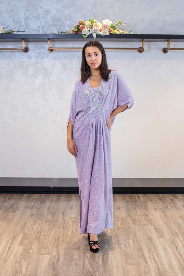 Lilac Shimmery Kaftan