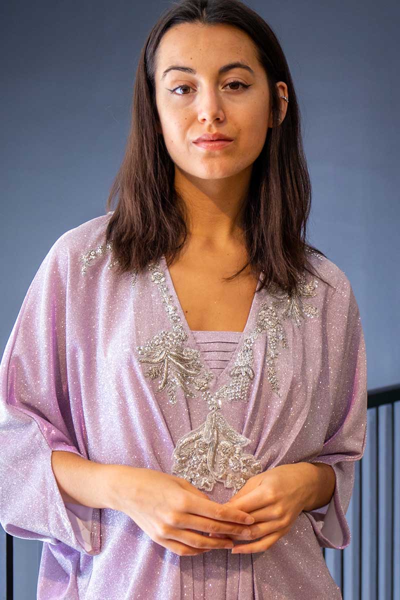 Lilac Shimmery Kaftan - Image 2