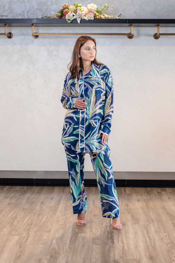 Blue Floral Co-Ord Set