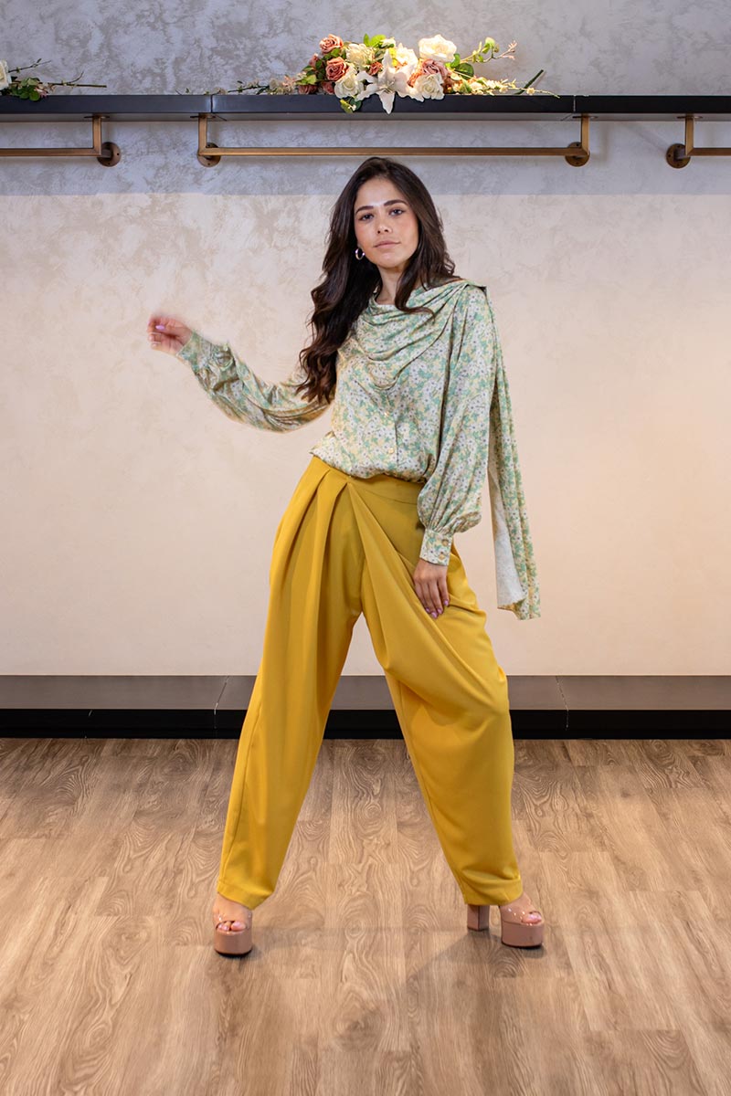 Green Floral Top - Image 2